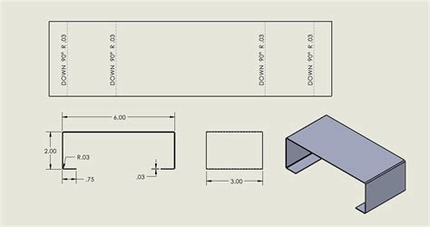 bent sheet metal drawing|sheet metal bending near me.